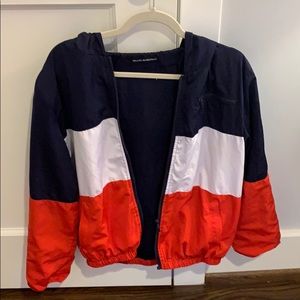 Rare Brandy Melville Color Block Zip Up